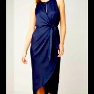 Ted Baker London navy keyhole dress.